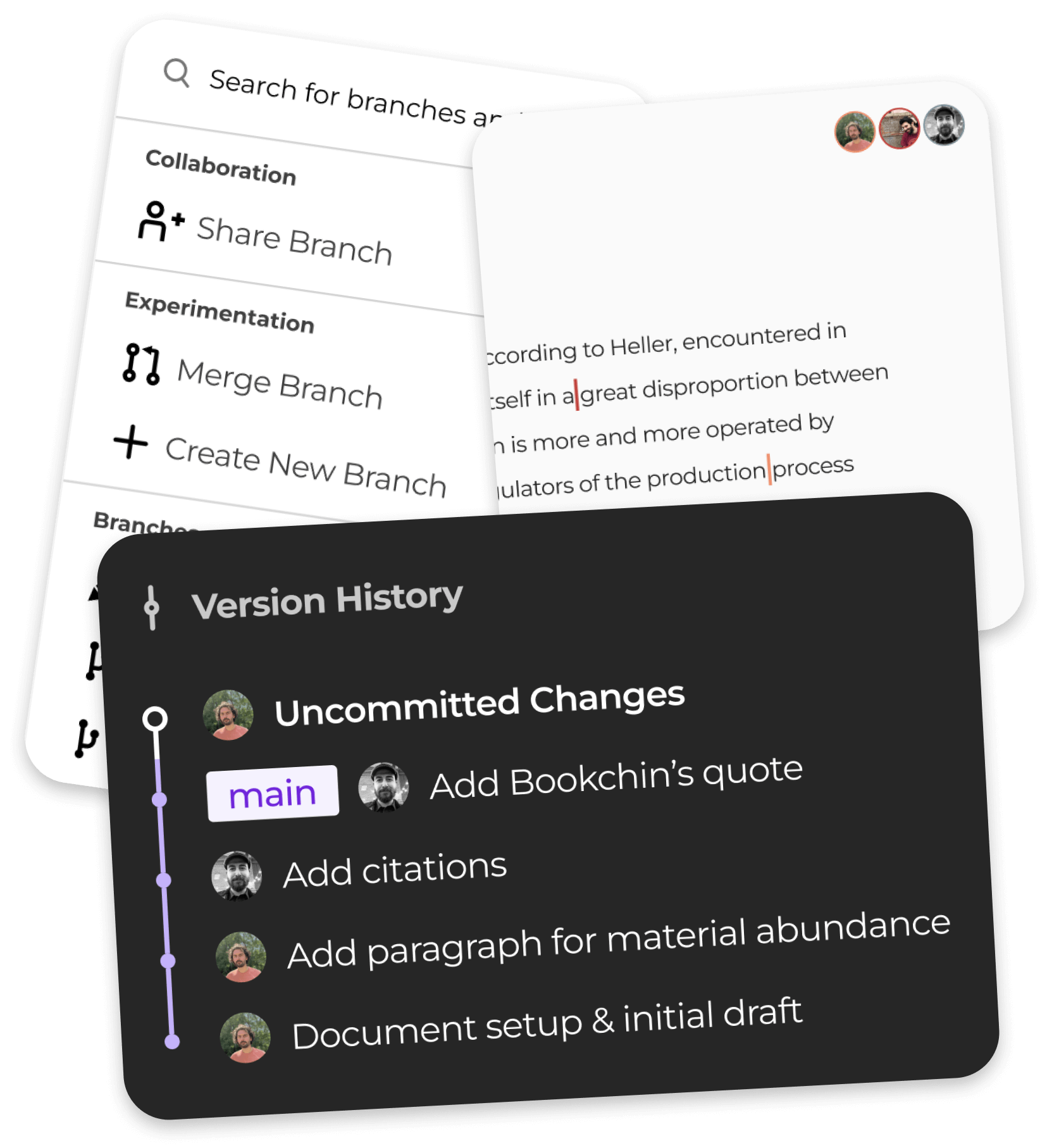 v2 screenshot showing version control capabilities